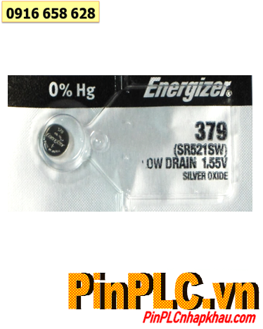 Pin đồng hồ Energizer SR521SW 379 Silver Oxide 1.55v _Made in USA